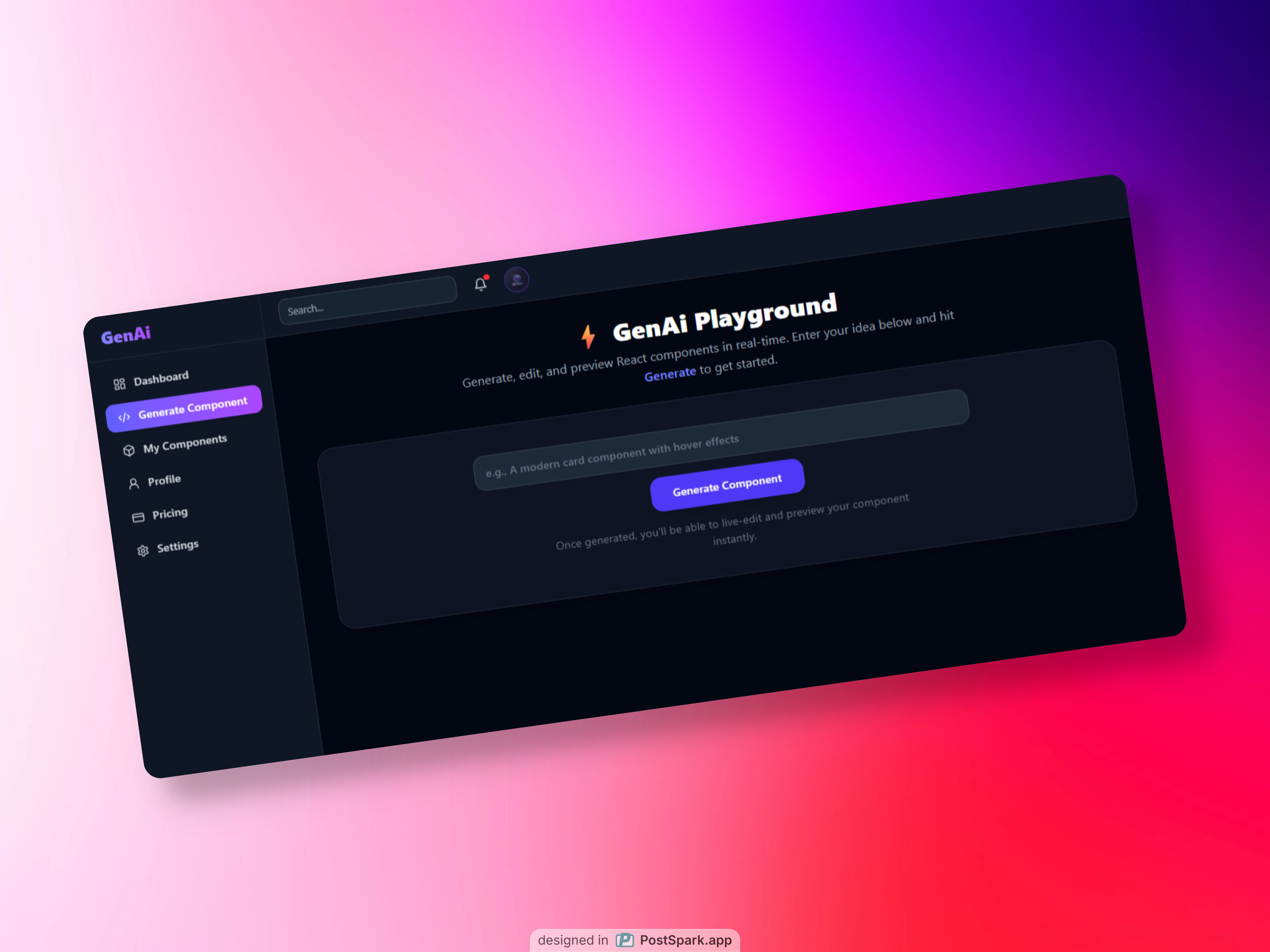GenAi – AI-Powered Component Generator for Developers